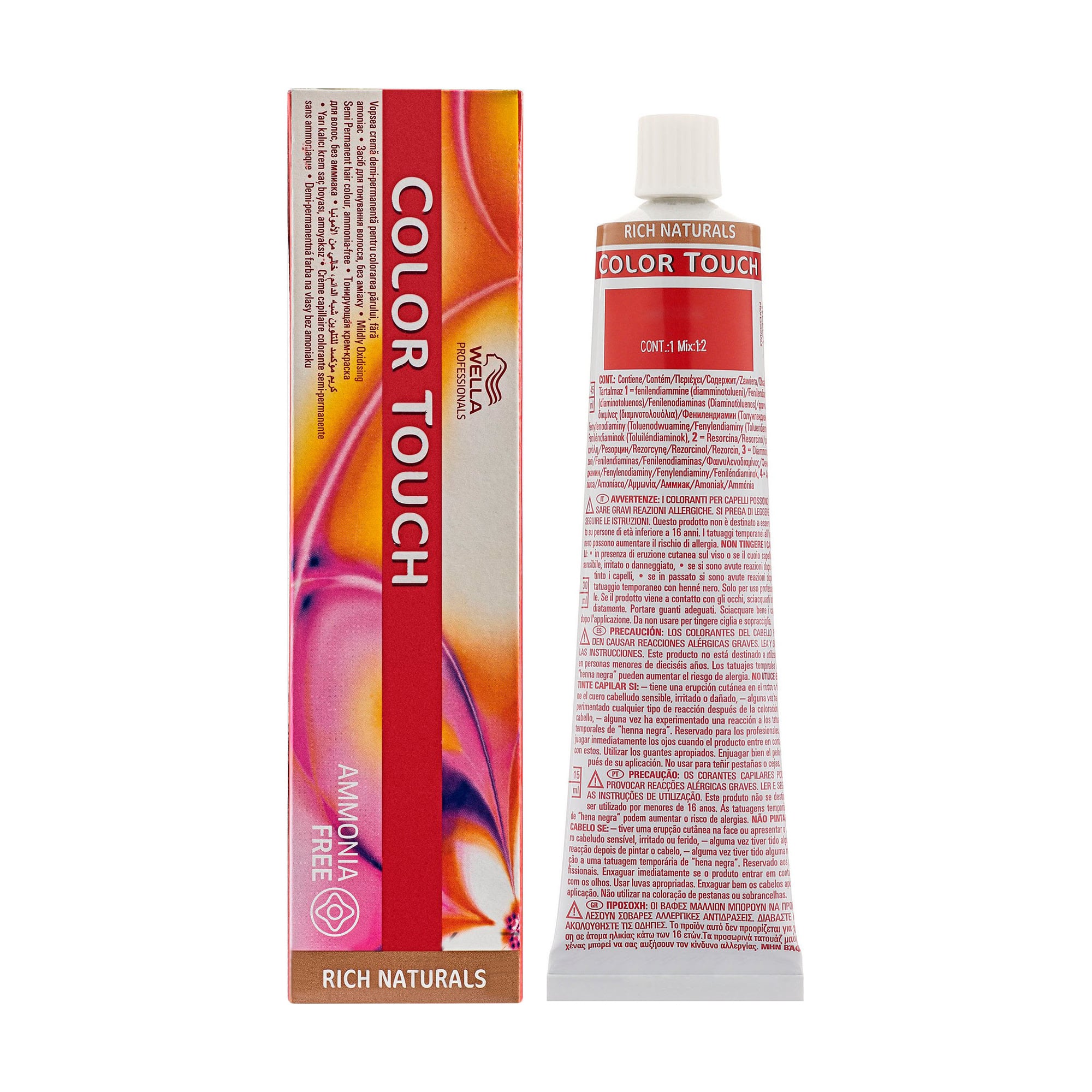 Безаміачна тонувальна крем-фарба для волосся Wella Professionals Color Touch Rich Naturals 8/38, 60 мл